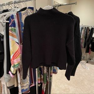 🛍 SALE & Other Stories Cropped Mock Neck Sweater